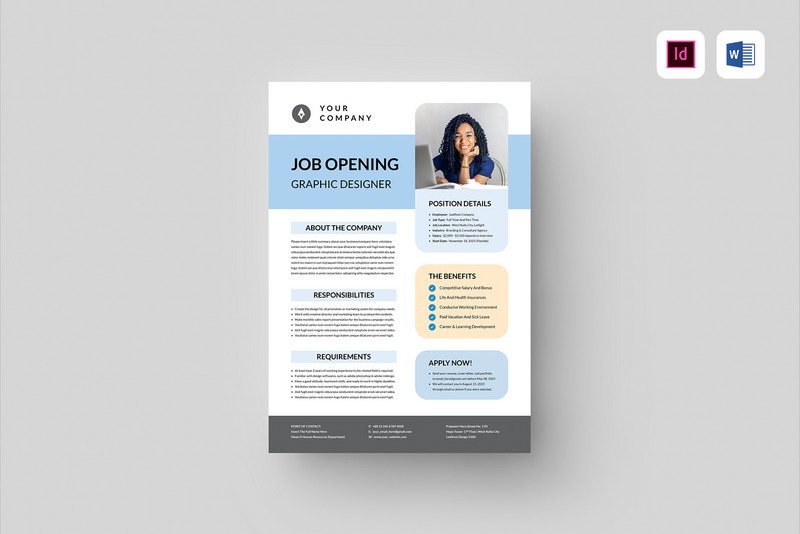 Job Vacancy Flyer Template - Features Image 1