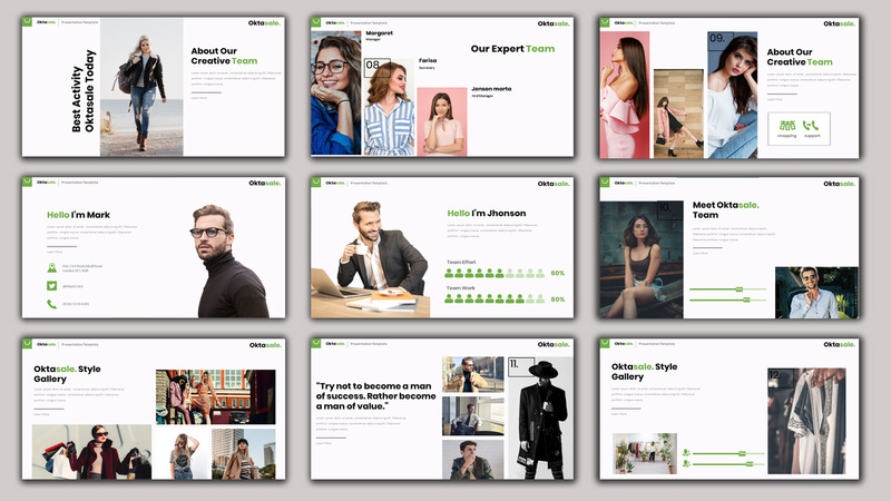 Oktasale - PowerPoint empresarial moderno - Features Image 3