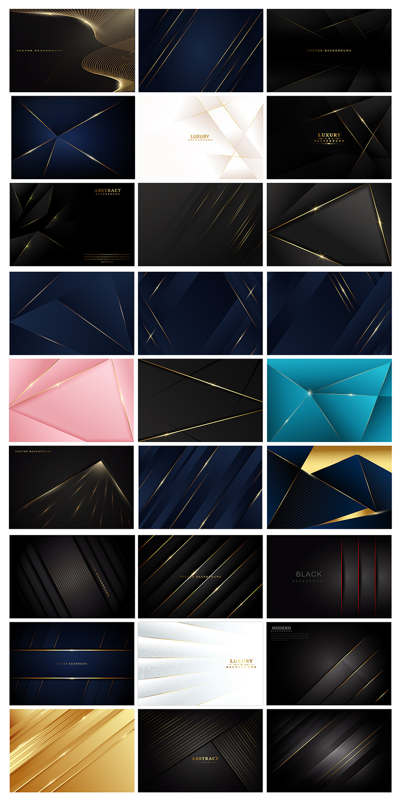 Luxury Background Bundle, Luxury Abstract Background Bundle. - Features Image 4