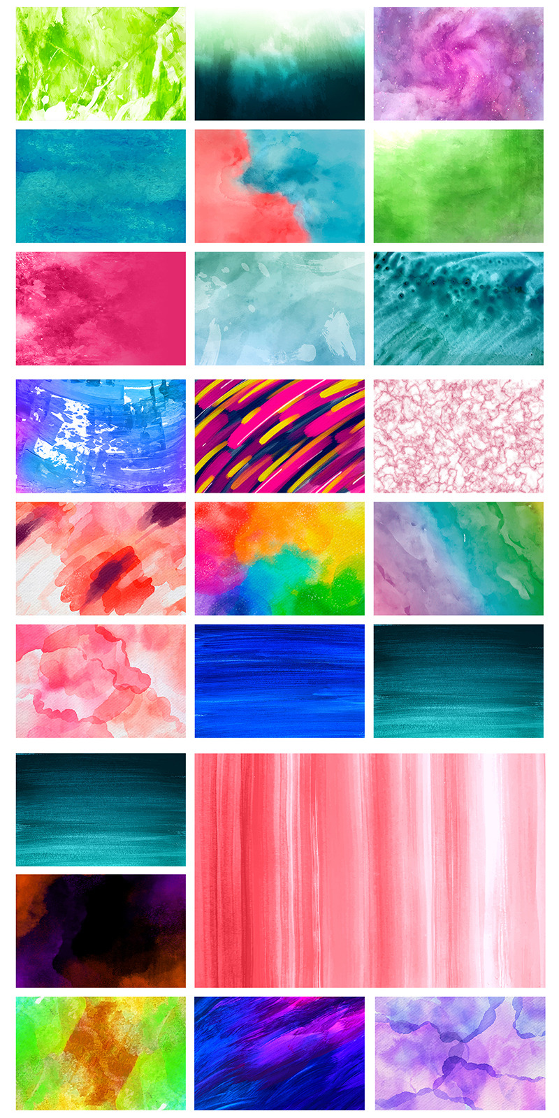 Pacchetto Sfondo Acquerello, Pacchetto Sfondo Texture Acquerello. - Caratteristiche Immagine 3