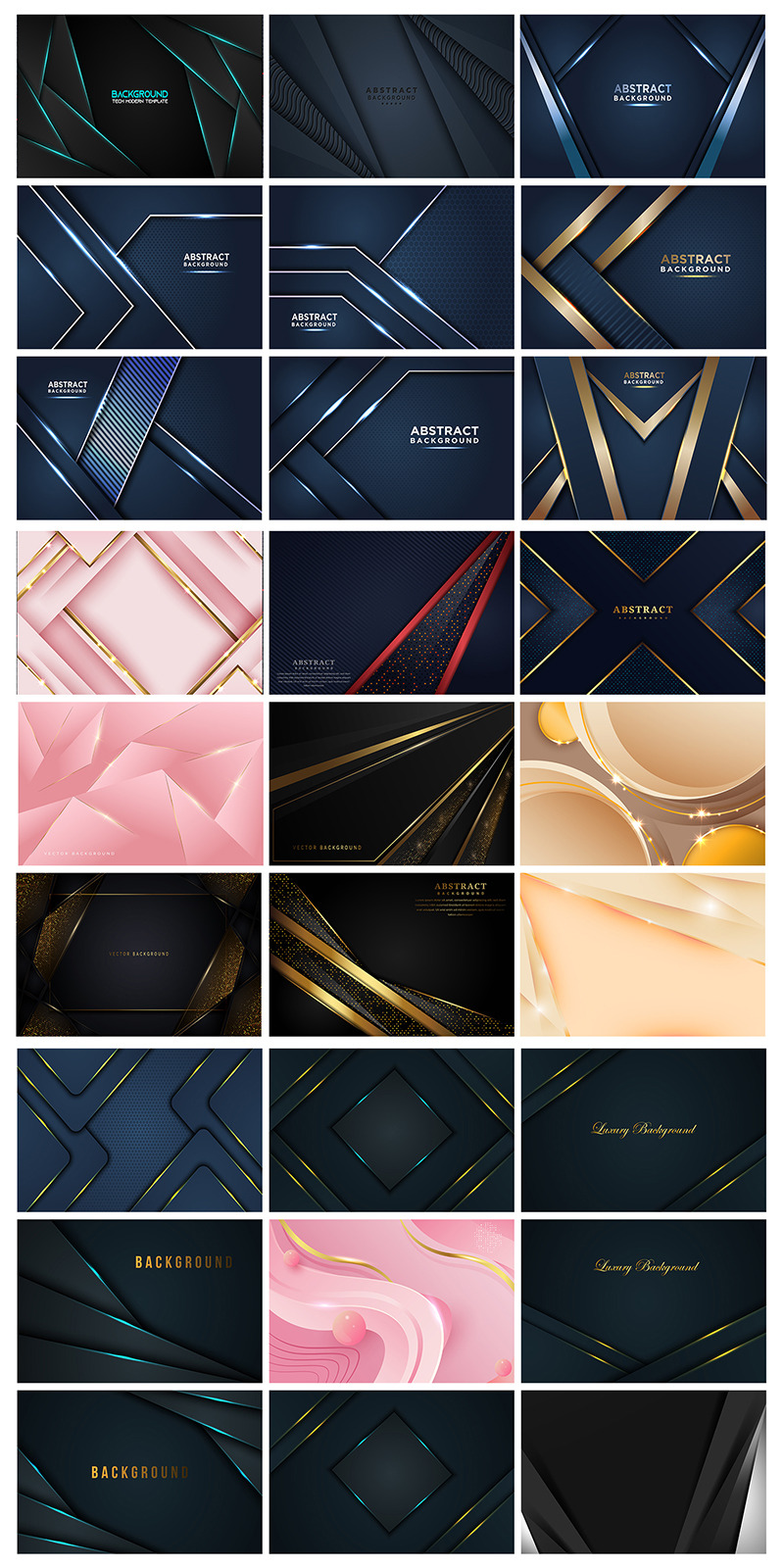 Luxury Background Bundle, Luxury Abstract Background Bundle. - Features Image 1
