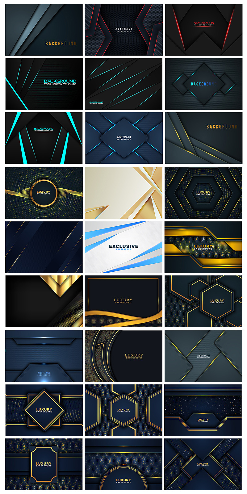 Luxury Background Bundle, Luxury Abstract Background Bundle. - Features Image 2