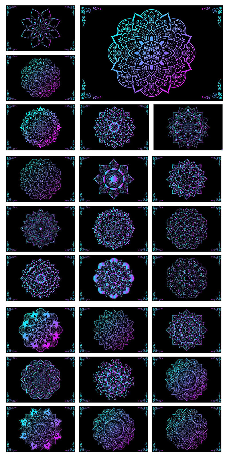 Mandala Paketi Mandala Arka Plan Seti - Features Image 3