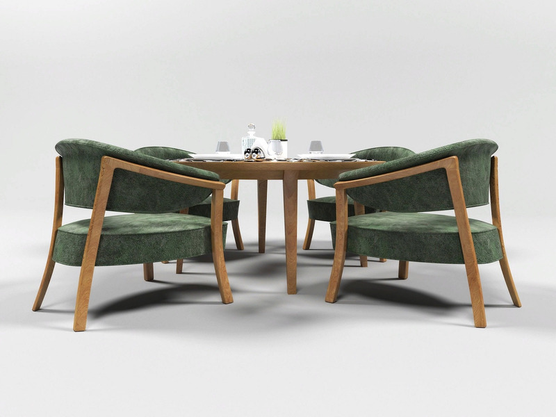 Dining Set 1011 3D Model - Features Image 3
