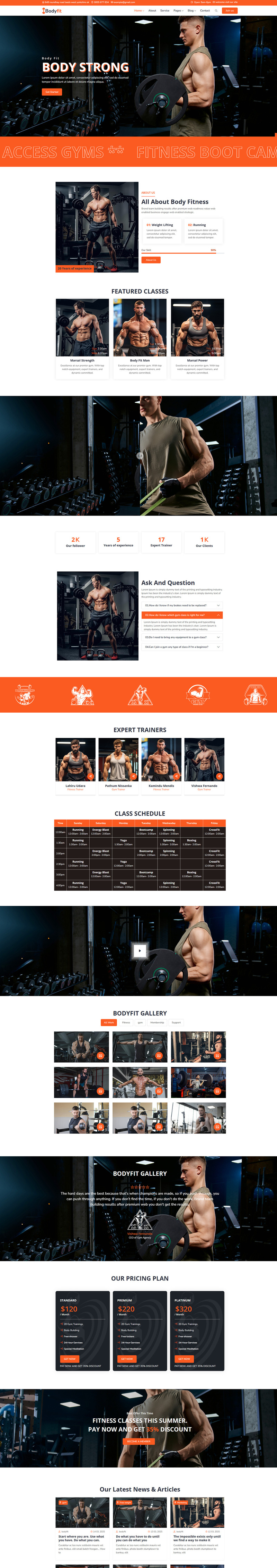 Bodyfit - Thème WordPress pour le fitness et la salle de sport - Caractéristiques de l’image 1
