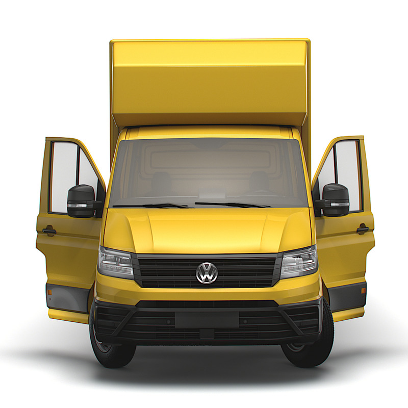 VW Crafter Luton Bakgavellyft HQ Interior 2023