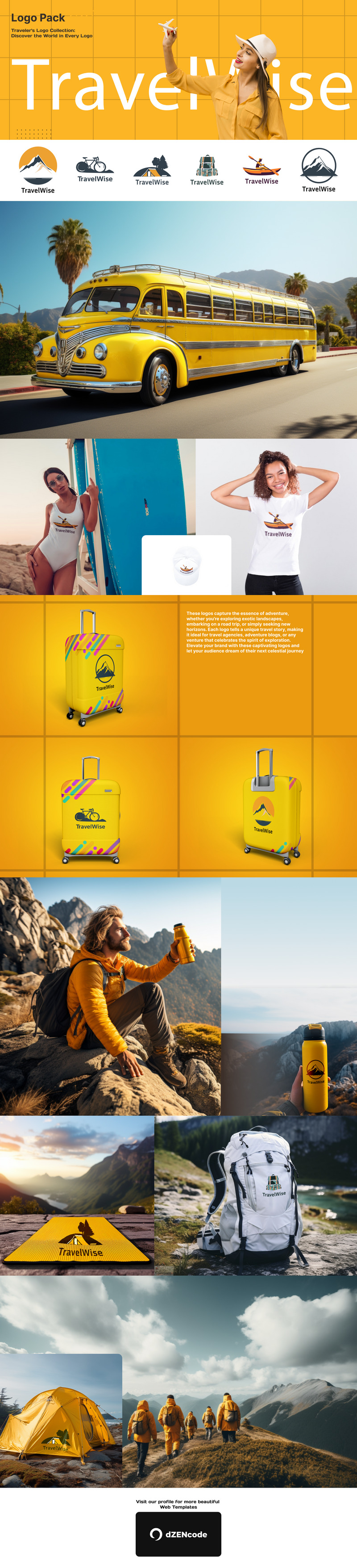 TravelWise — Minimalistic Travel Logo Pack - Features Image 1