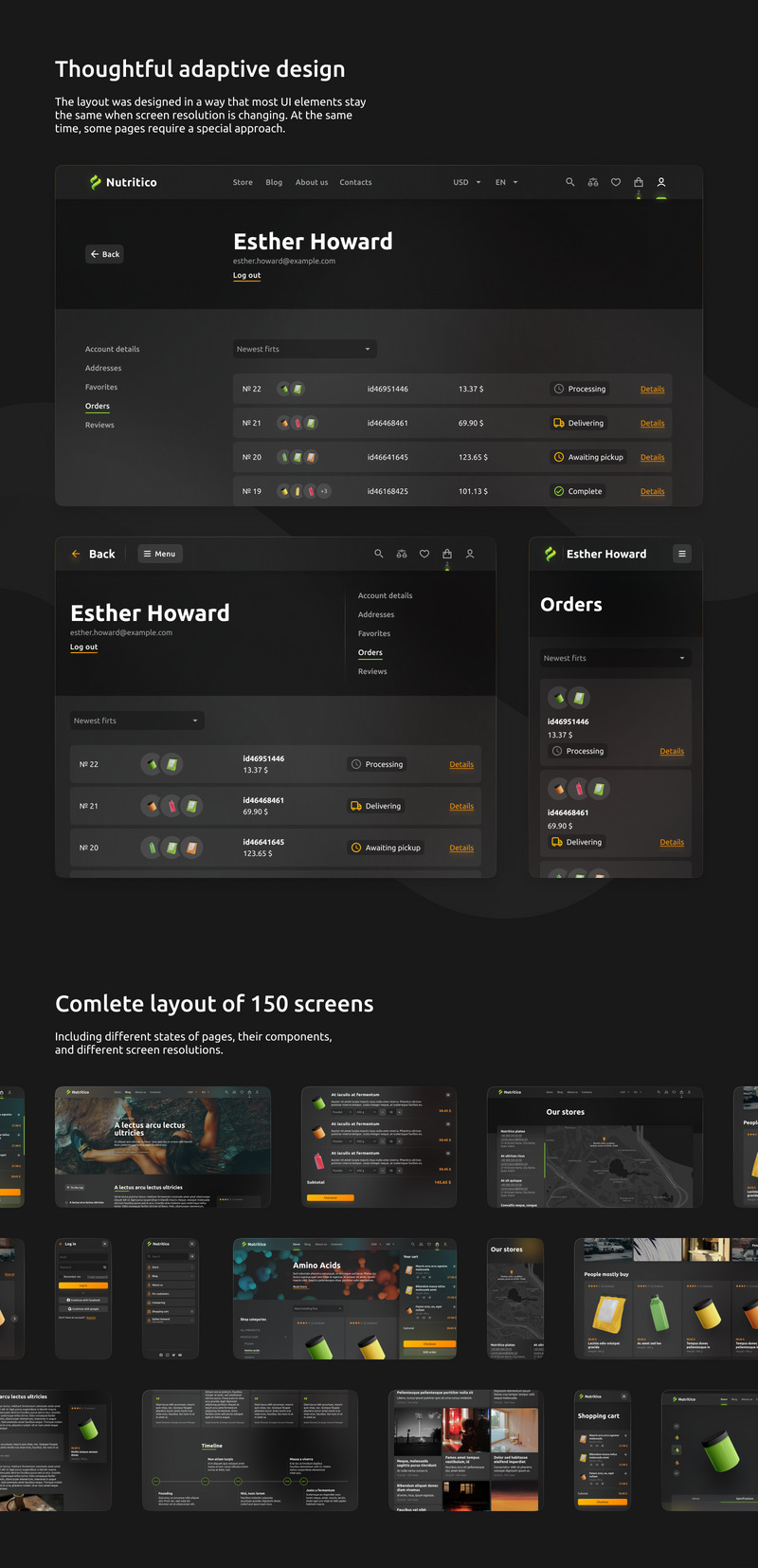 Nutritico — Szablon projektu sklepu z suplementami i odżywianiem dla sportowców dla WooCommerce - Obraz funkcji 5