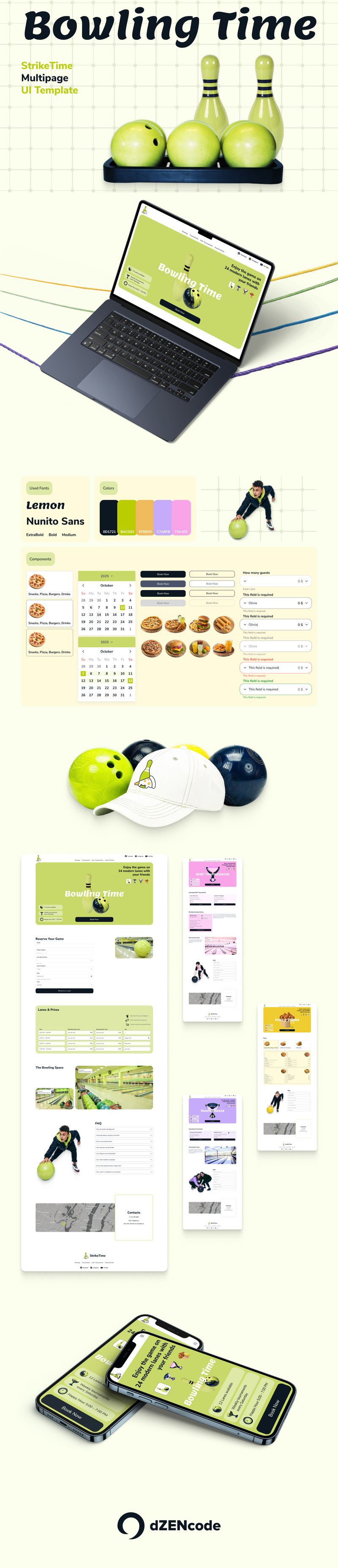 StrikeTime — Bowlingwebsite-UI-sjabloon - Features Image 1