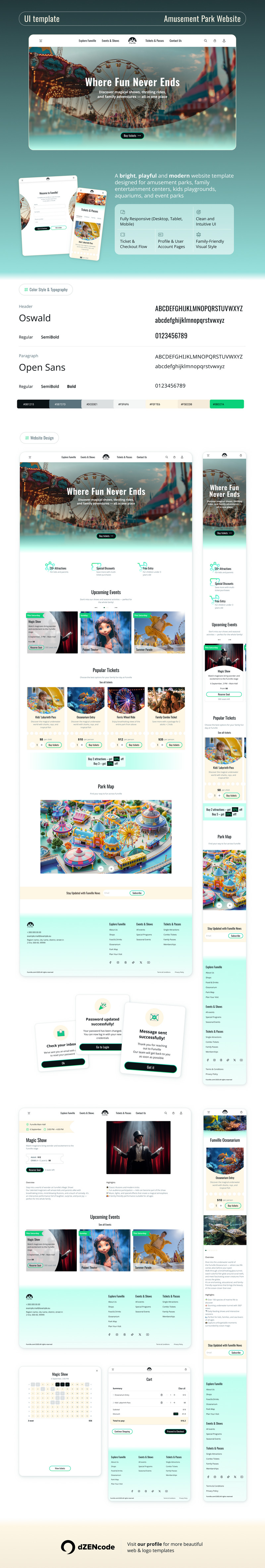 Funville – Website UI-sjabloon voor pretpark en familie-entertainment - Features Image 1