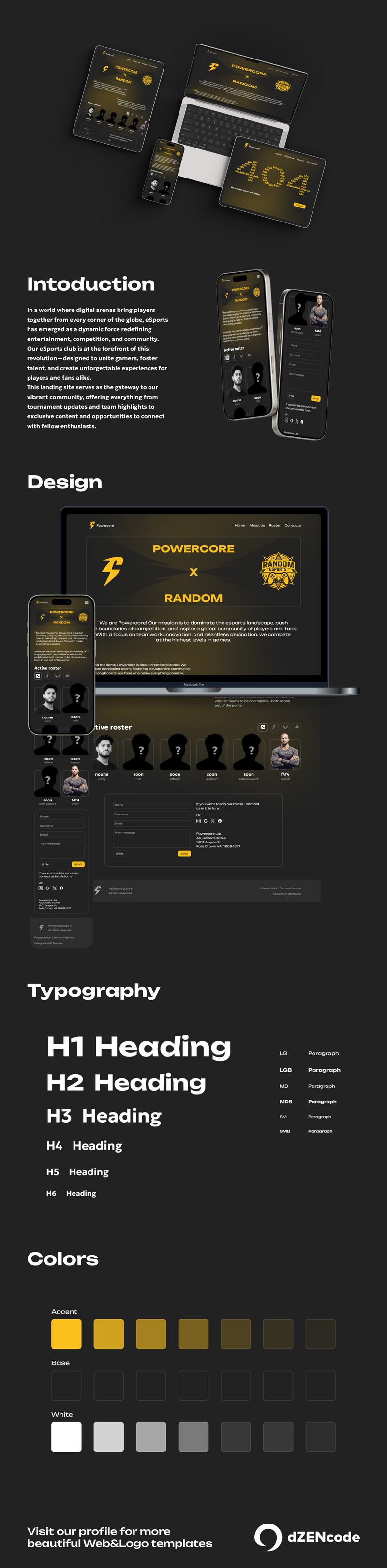 Powercore — Шаблон пользовательского интерфейса целевой страницы киберспортивного клуба - Features Image 1