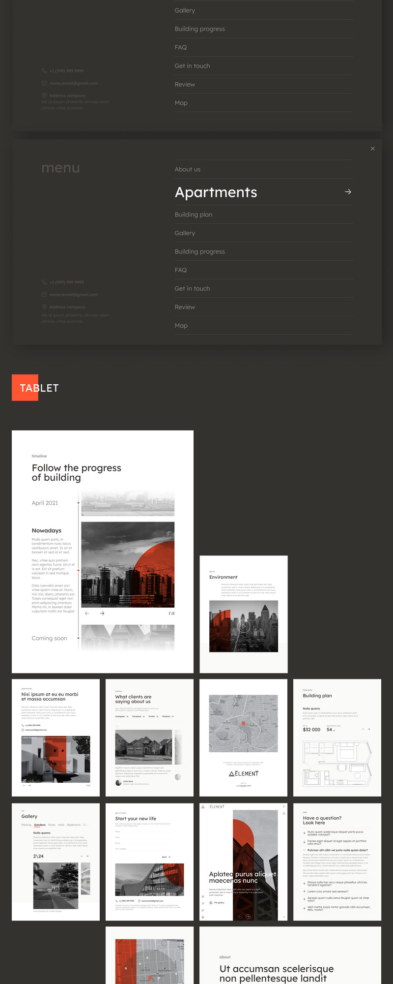 Element - Plantilla de interfaz de usuario de página de destino monocromática multipropósito de bienes raíces - Características Imagen 6