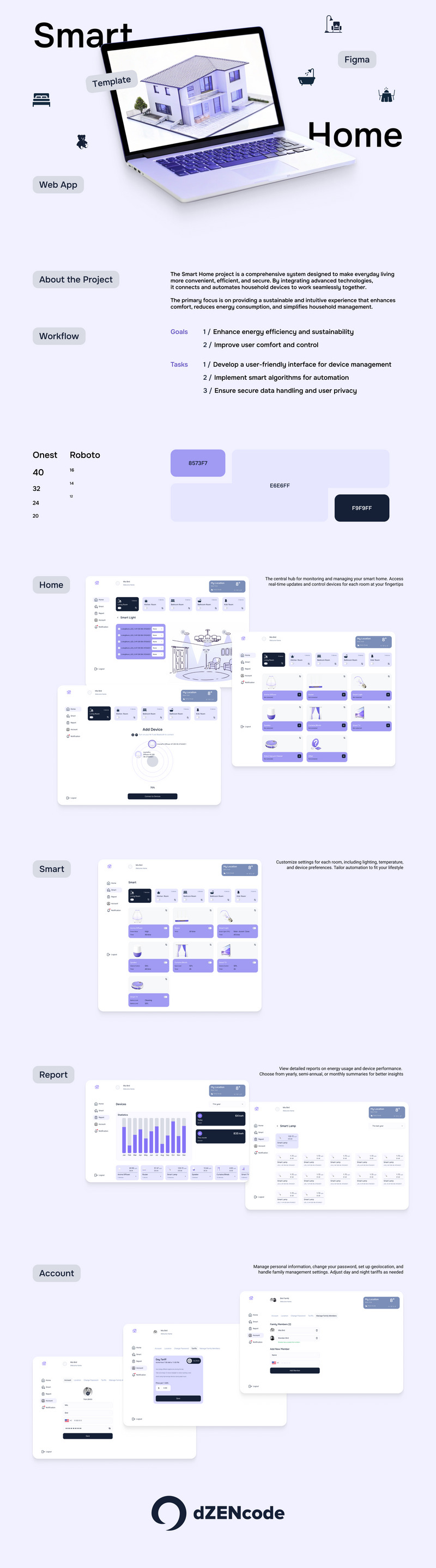 ContactHome — Smart Home UI-sjabloon - Features Image 1