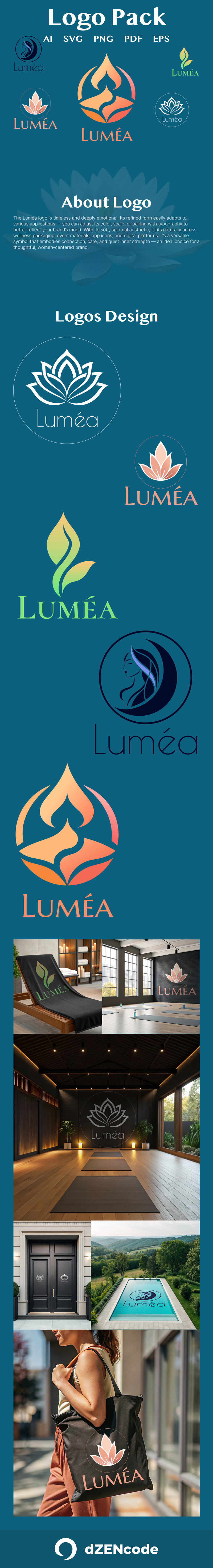 Lumea – Logo pack for a Women’s Wellness App - Features Image 1