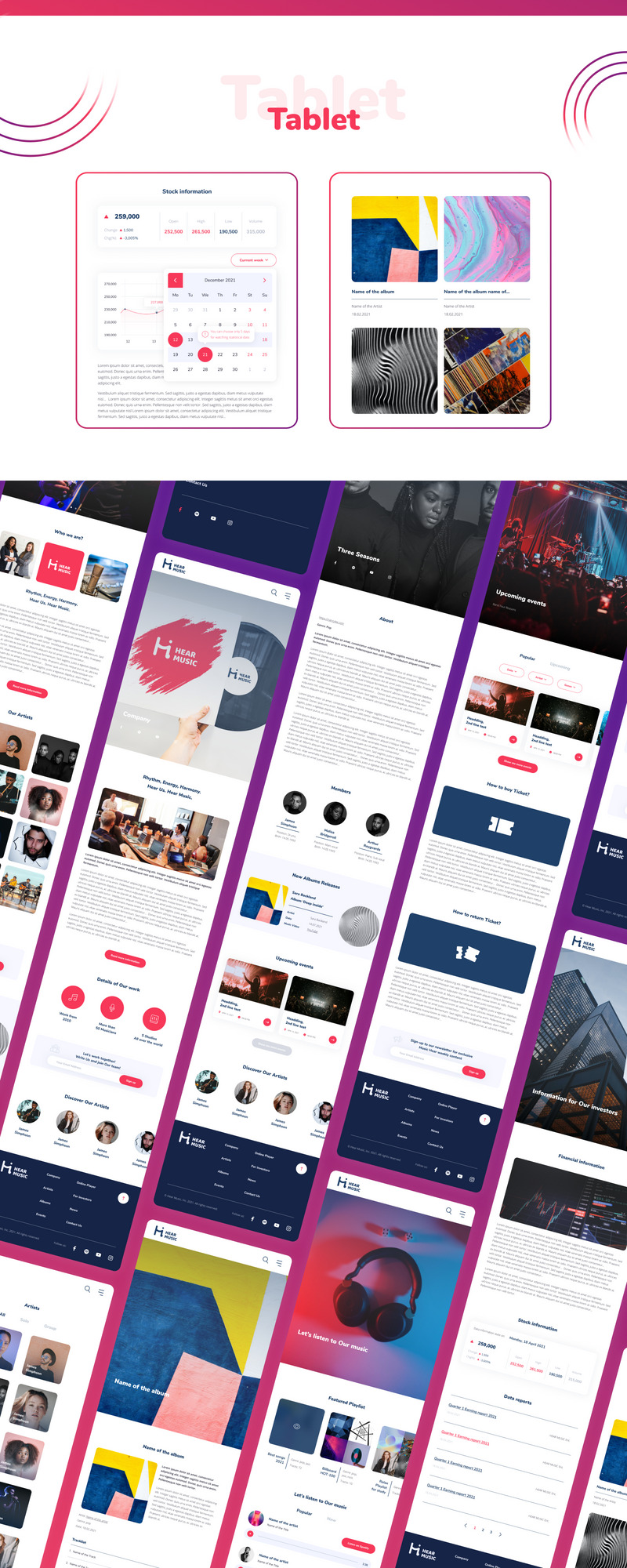 Musik hören — Music Company Stilvolle Mehrzweck-UI-Elemente - Eigenschaften Bild 3