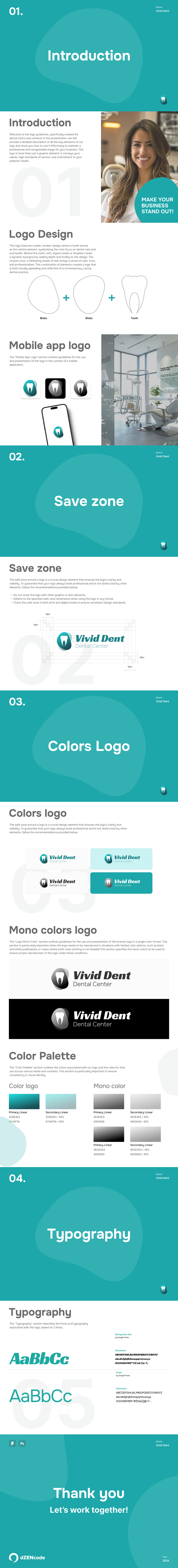 Vivid Dent - Modelo de logotipo odontológico minimalista - Features Image 1