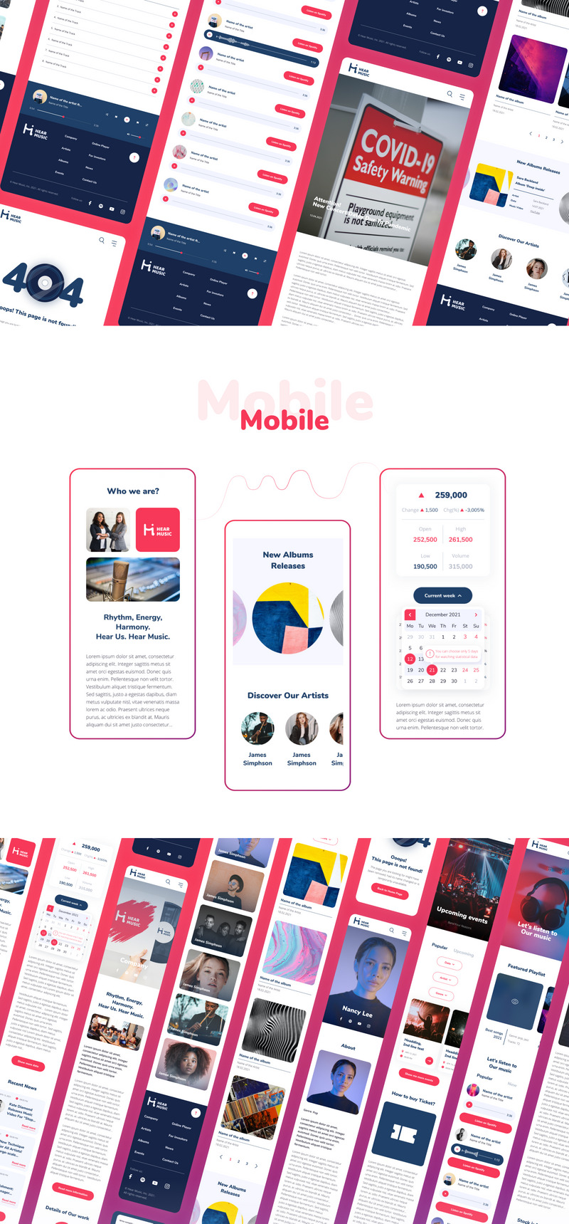 Musik hören — Music Company Stilvolle Mehrzweck-UI-Elemente - Eigenschaften Bild 4