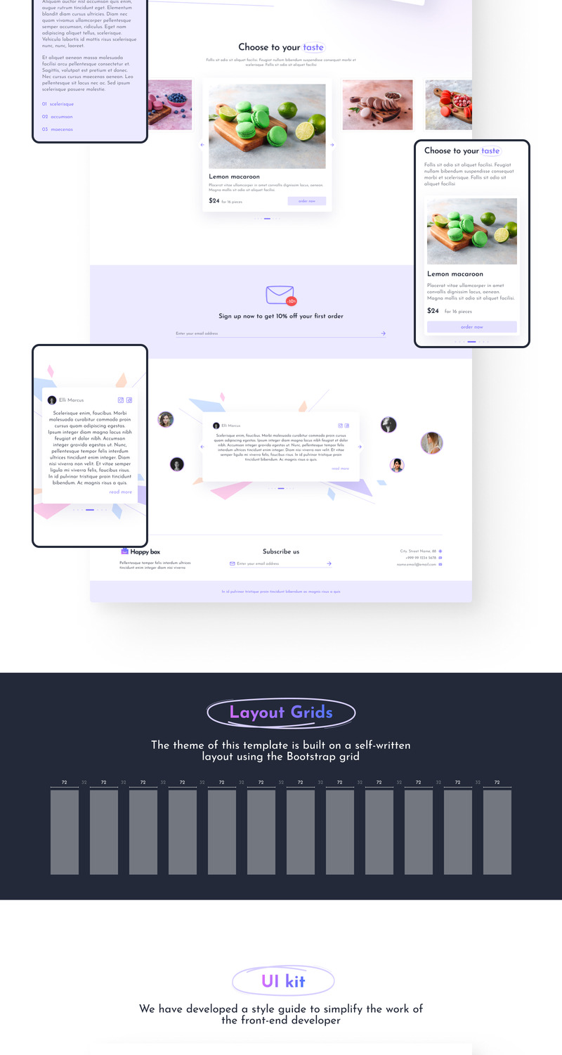HappyBox - Free Multipurpose Colorful Landing Page Template - Features Image 2