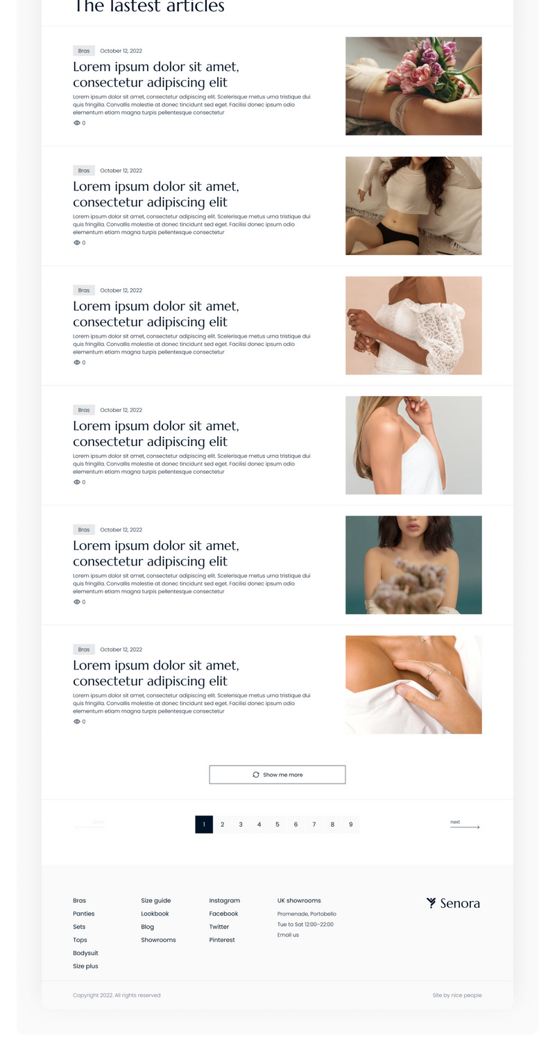 Senora — Modèle WooCommerce de boutique en ligne de lingerie - Caractéristiques de l’image 4