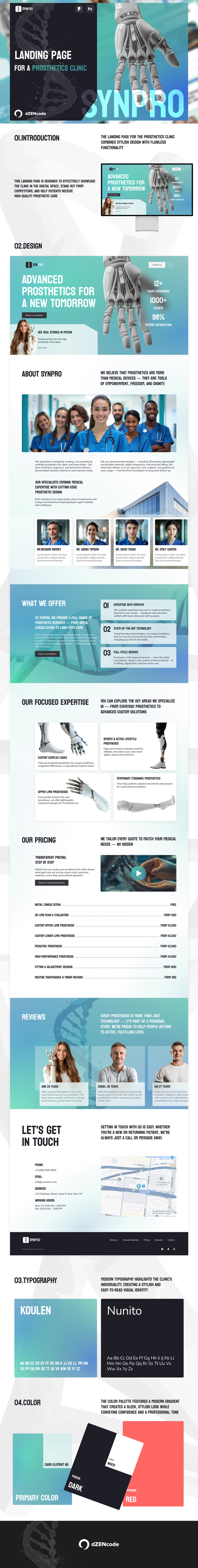 SynPro — Modern landningssidesmall för protetikkliniker - Features Image 1