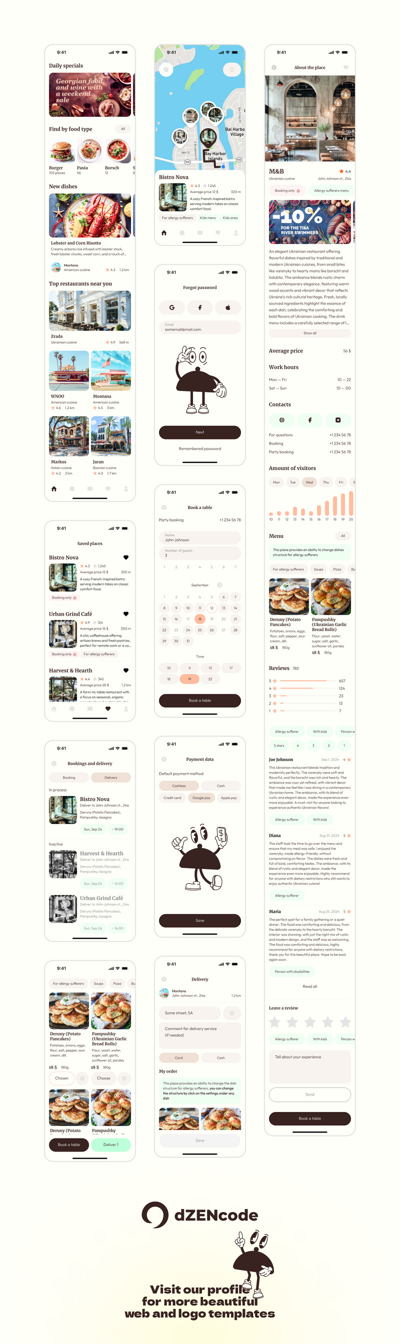 Delisher — Food Spot Search Mobile App UI Mall - Features Image 1
