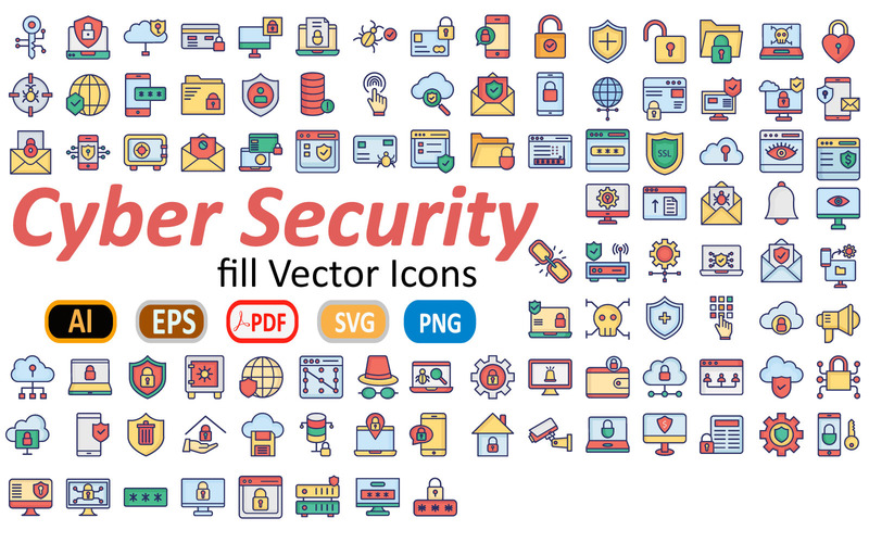 网络安全Iconset模板 - Features Image 1