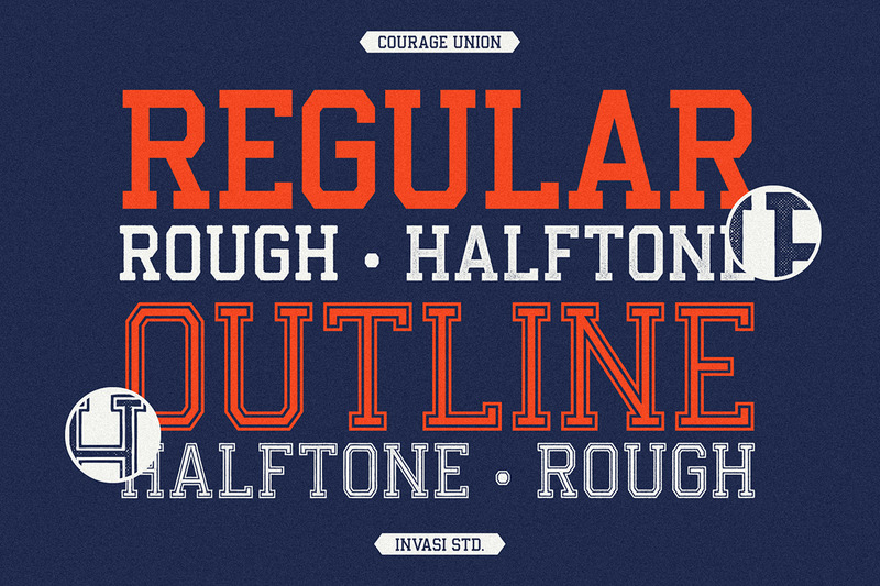 Courage Union - Athletic Slab Font - Features Image 2