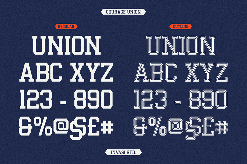 Courage Union - Athletic Slab Font - Features Image 8