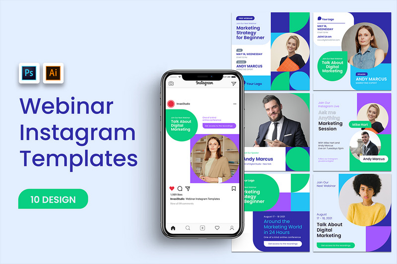Webinar Social Media Templates - Features Image 1
