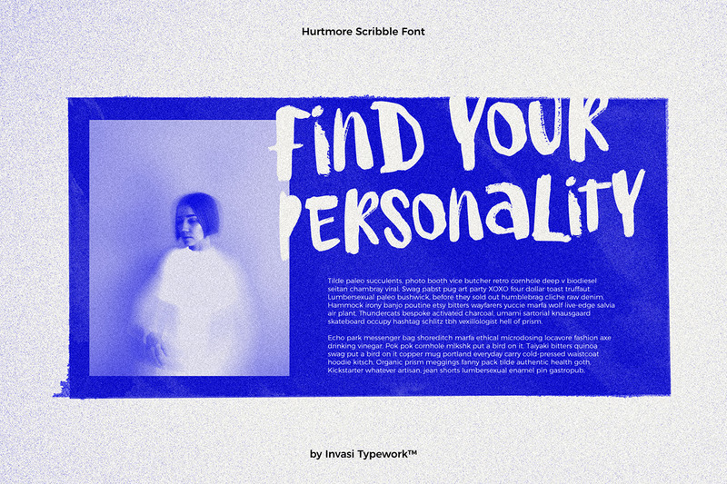 Hurtmore - Scribbles Font - Features Image 4