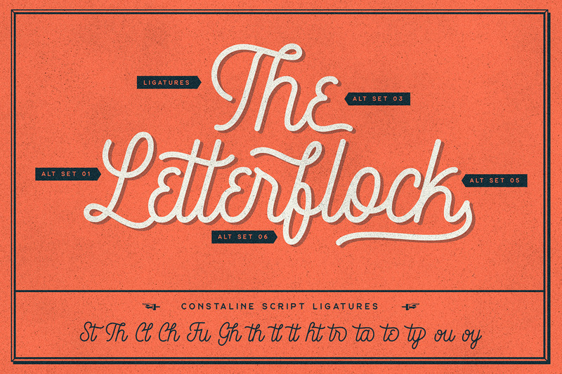 Constaline - Monoline Script & Sans - Features Image 9