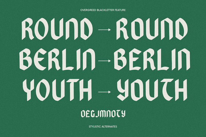 Övergreed - Avrundat Blackletter - Features Image 9