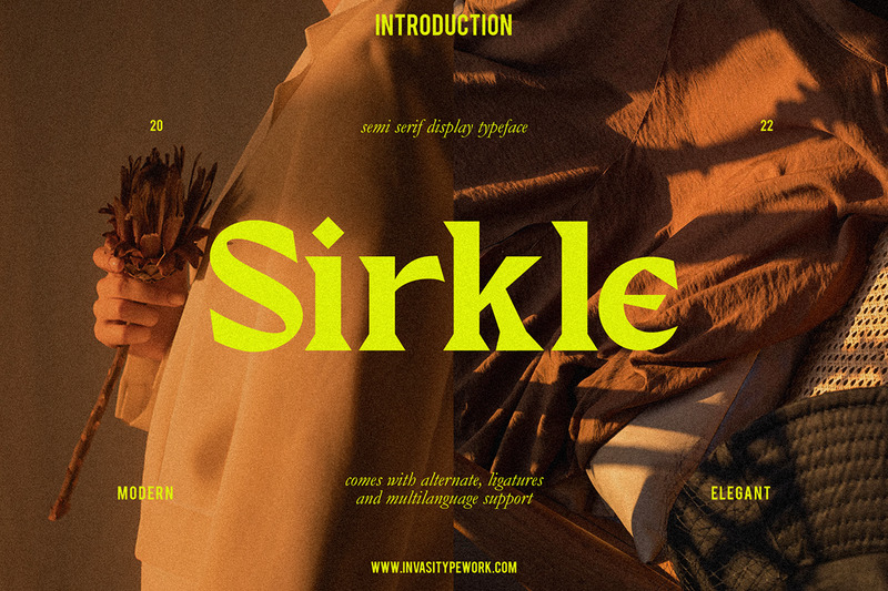 Sirkle - Exibição Semi Serifa - Features Image 1