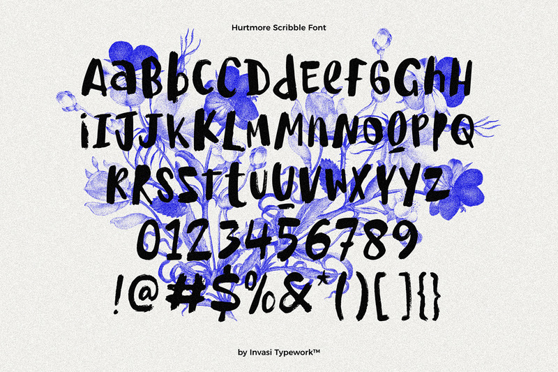 Hurtmore - Scribbles Font - Features Image 9