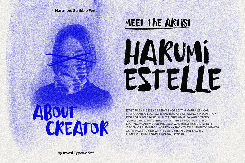 Hurtmore - Scribbles Font - Features Image 7