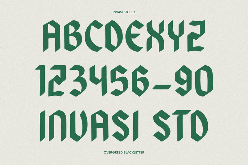 Övergreed - Avrundat Blackletter - Features Image 3