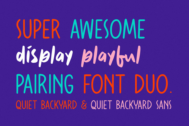 Quiet Backyard Font Duo - Features Image 1