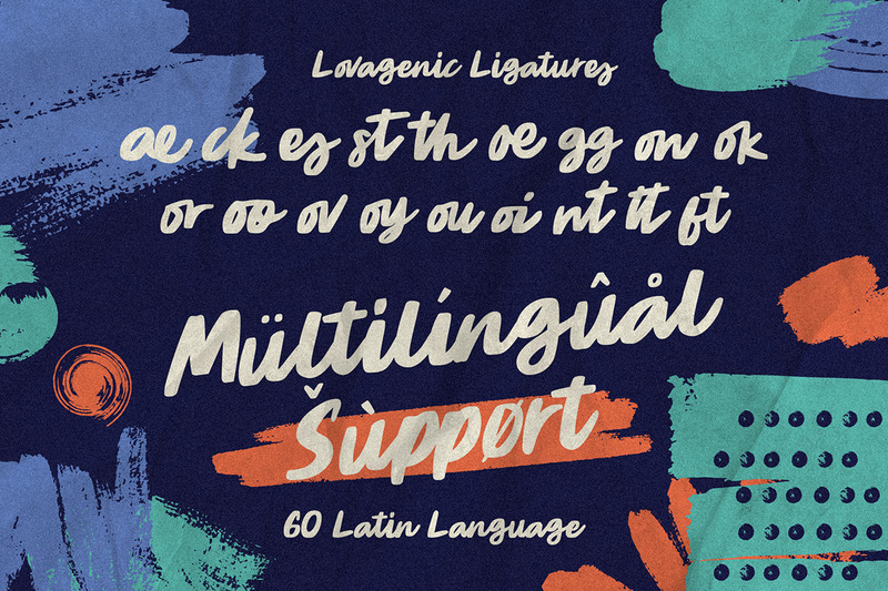 Lovagenic - Organic Brush Font - Features Image 10