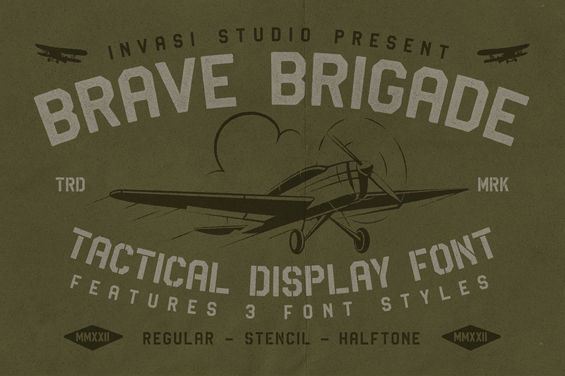Brave Brigade — czcionka taktyczna - Obraz funkcji 1