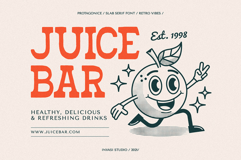 Protagonice - Slab Serif Font - Features Image 3