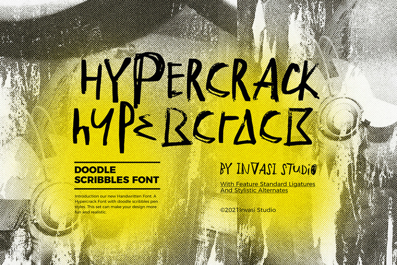 Hypercrack - Scribbles Font - Features Image 1
