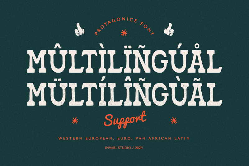 Protagonice - Slab Serif Font - Features Image 10