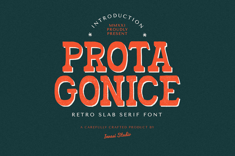 Protagonice - Slab Serif Font - Features Image 1