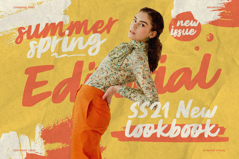 Lovagenic - Organic Brush Font - Features Image 4