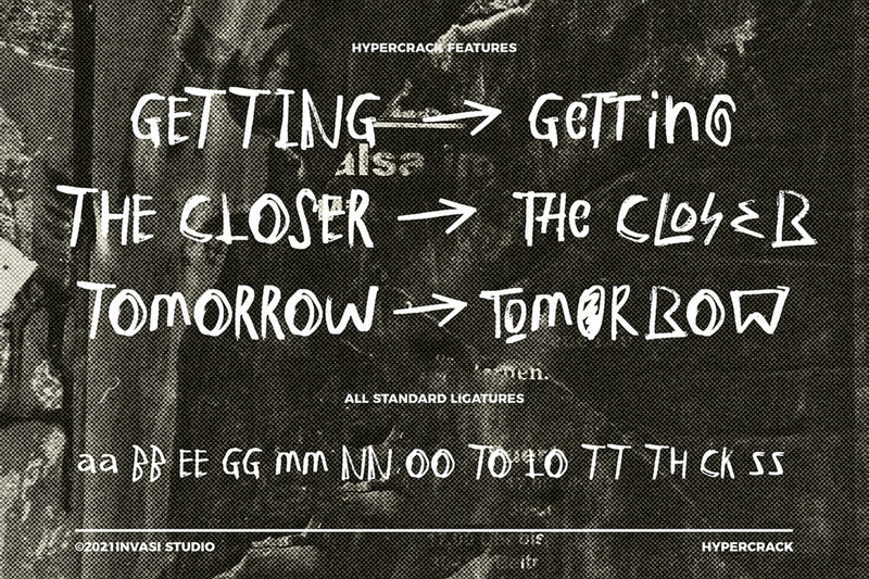 Hypercrack - Scribbles Font - Features Image 8