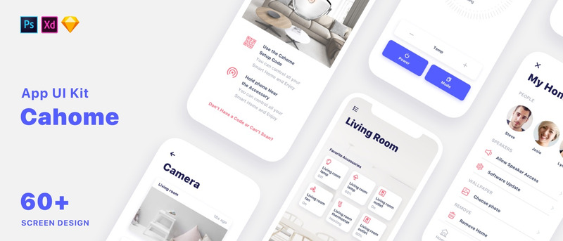 Cahome - Mobile App UI Elements - Features Image 1