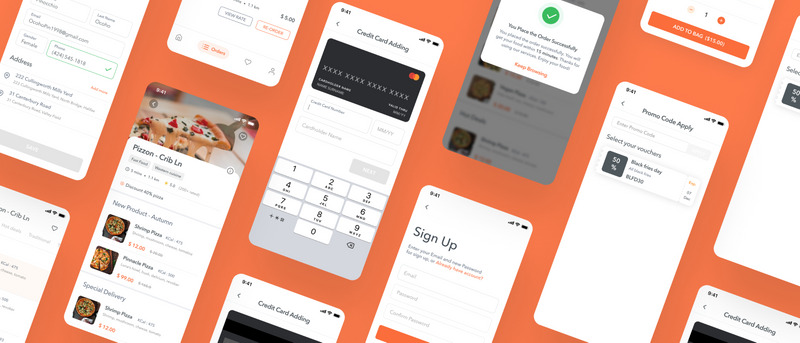 Foodude - Food Delivery Mobile App UI KIT - Features Image 1