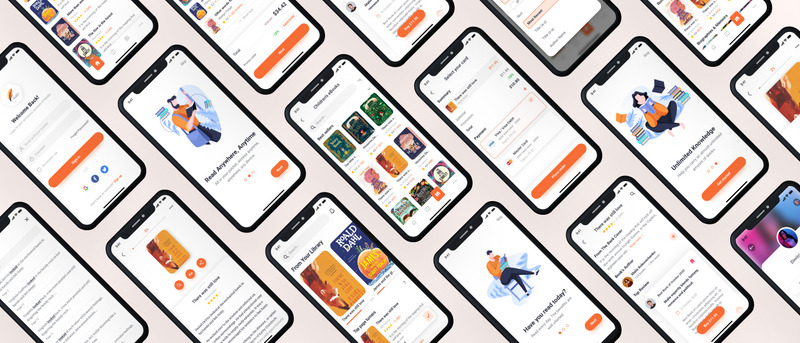 Lith - E-book store & E-reader App UI Kit - Features Image 1