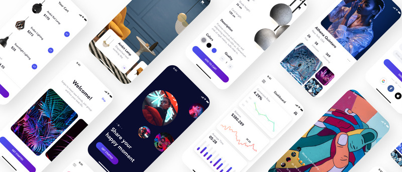 Mudee | Multipurpose Mobile App UI Kit - Features Image 1