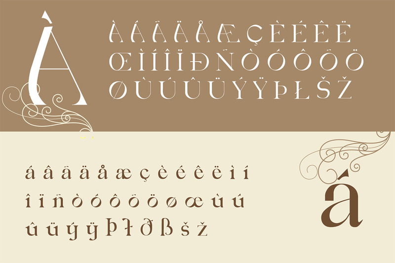 Sofia - Carattere tipografico di lusso - Caratteristiche Immagine 2